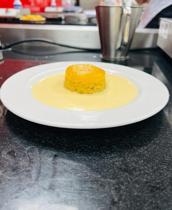 Steamed sponge pudding